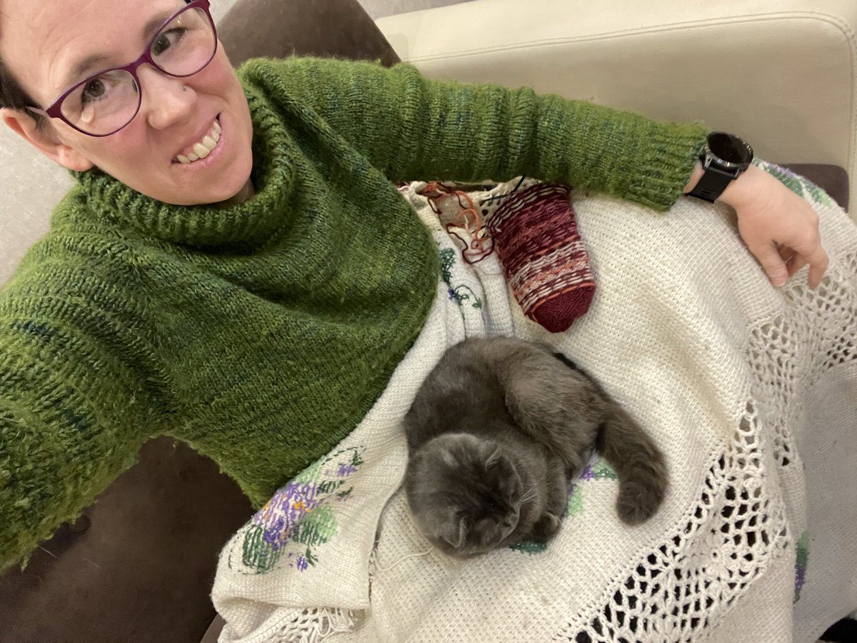 KateKoppy's tweet photo. @likaluca Cecilia, my not actually much of a snuggler cat, sat in my lap today. https://t.co/MnH5rE6mor