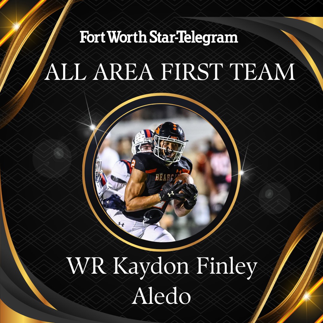 Aledo WR Kaydon Finley is on the Star-Telegram All-Area Super Team First Team. #TXHSFB

The Bearcats have nine players that were selected. FULL TEAM: star-telegram.com/sports/dfwvars…