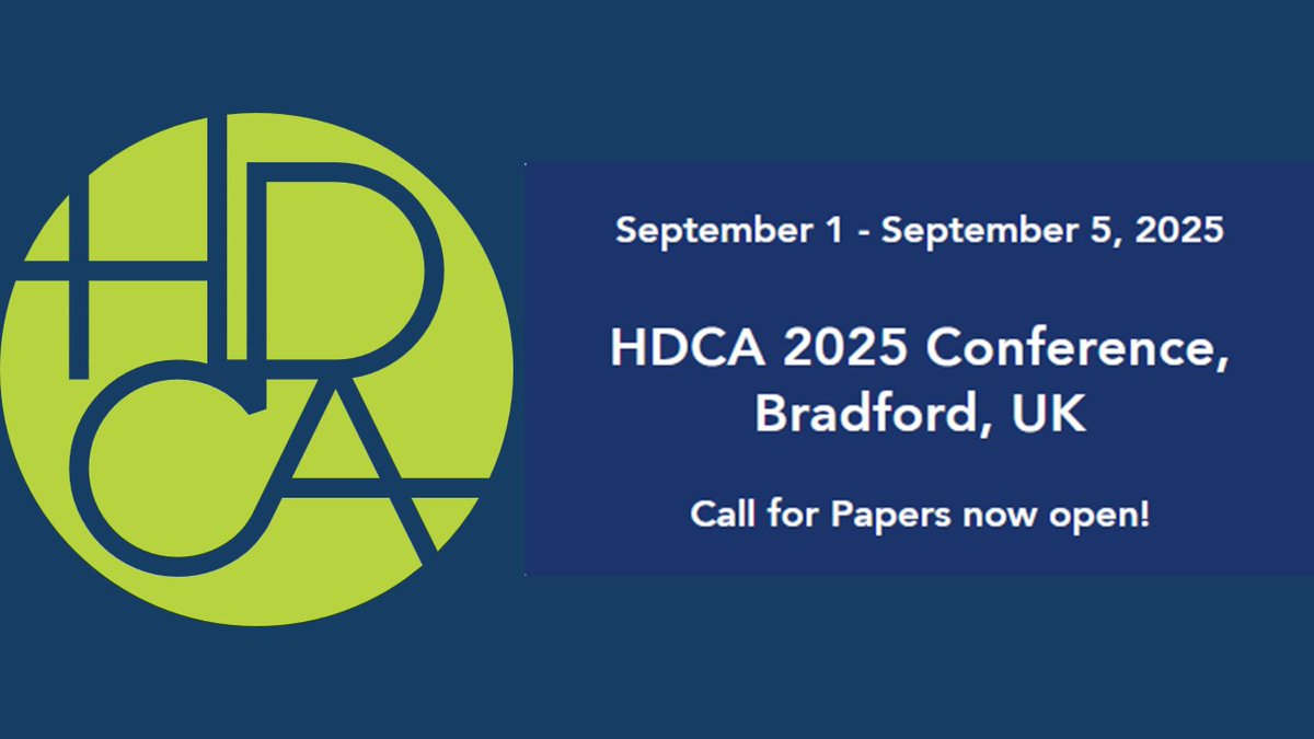 infoREEDES's tweet photo. #CallForPapers:
2025 #HDCA #Conference | #Culture, #Peace and #Capabilities (Universidad de Bradford, Reino Unido, 1-5/09/2025).
Envíos hasta el 4 de febrero.
Organiza: Human Development and Capability Association (@CapabilityApp).
https://t.co/eCXa6QYwG8 https://t.co/YPLbuLKN4u