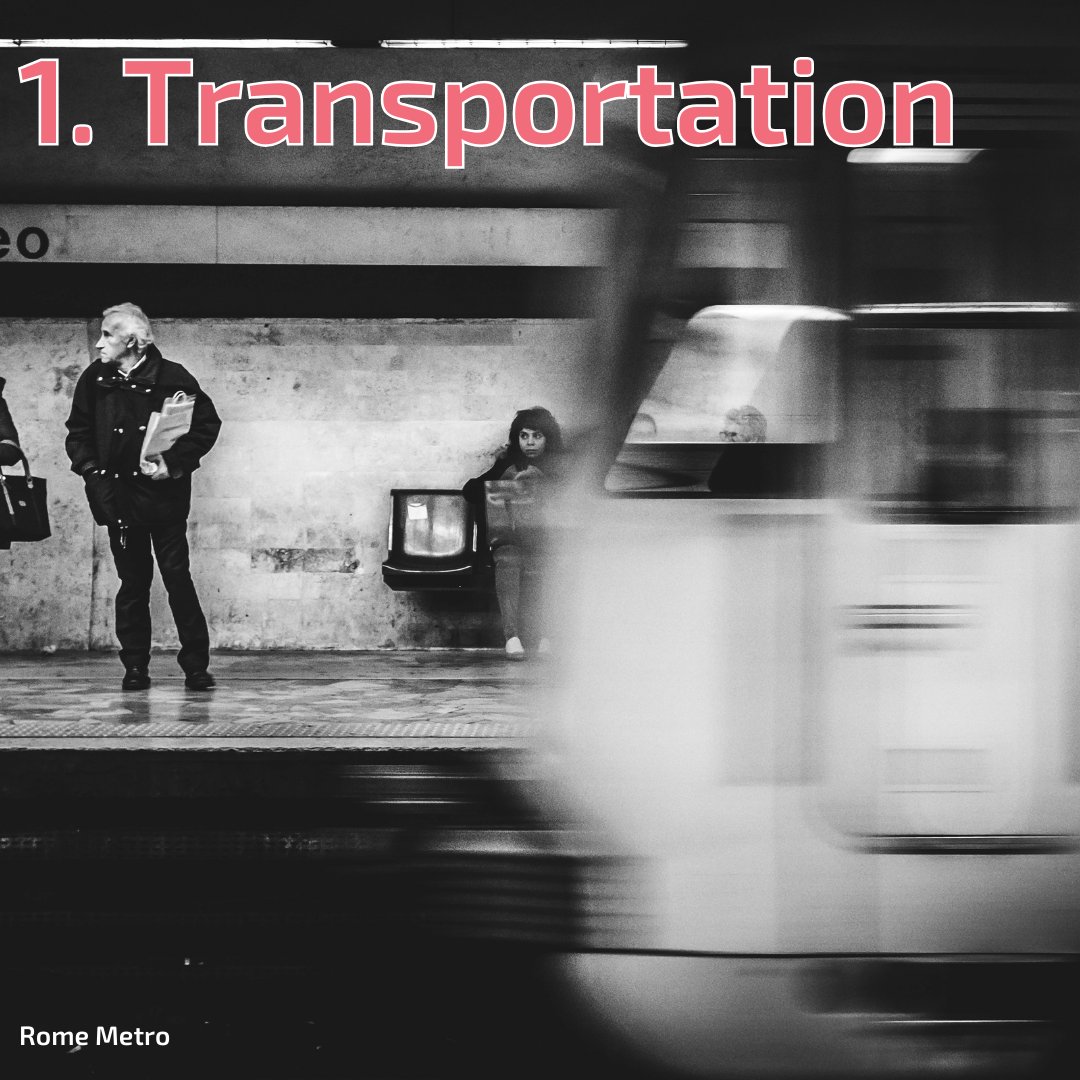 FriendlyUrban's tweet photo. 1. #Rome's #transportation network is a fascinating juxtaposition of ancient and modern systems. While the city’s metro handles over 320 million passengers a year, it also has one of the oldest road networks in Europe, built on the #ancientrome's roads like https://t.co/UQ5PWDpaed