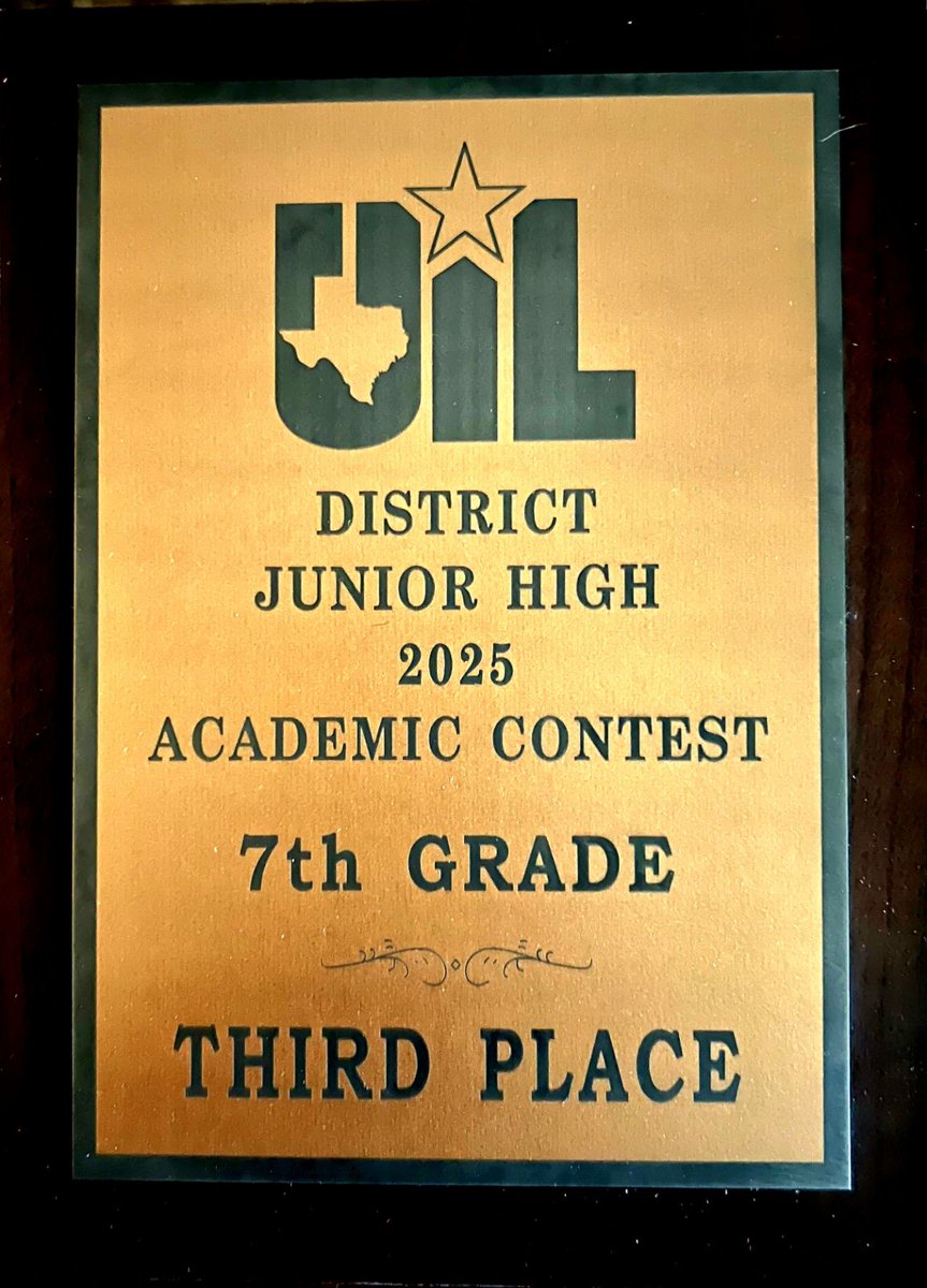 LJHMustangs's tweet photo. Congratulations to @LJHMustangs 7th Grade for getting 3rd and 8th grade getting 4th in last Saturday's @LamarCISD Academic UIL Competition. #BlueStampede https://t.co/UH5cGZAxzc