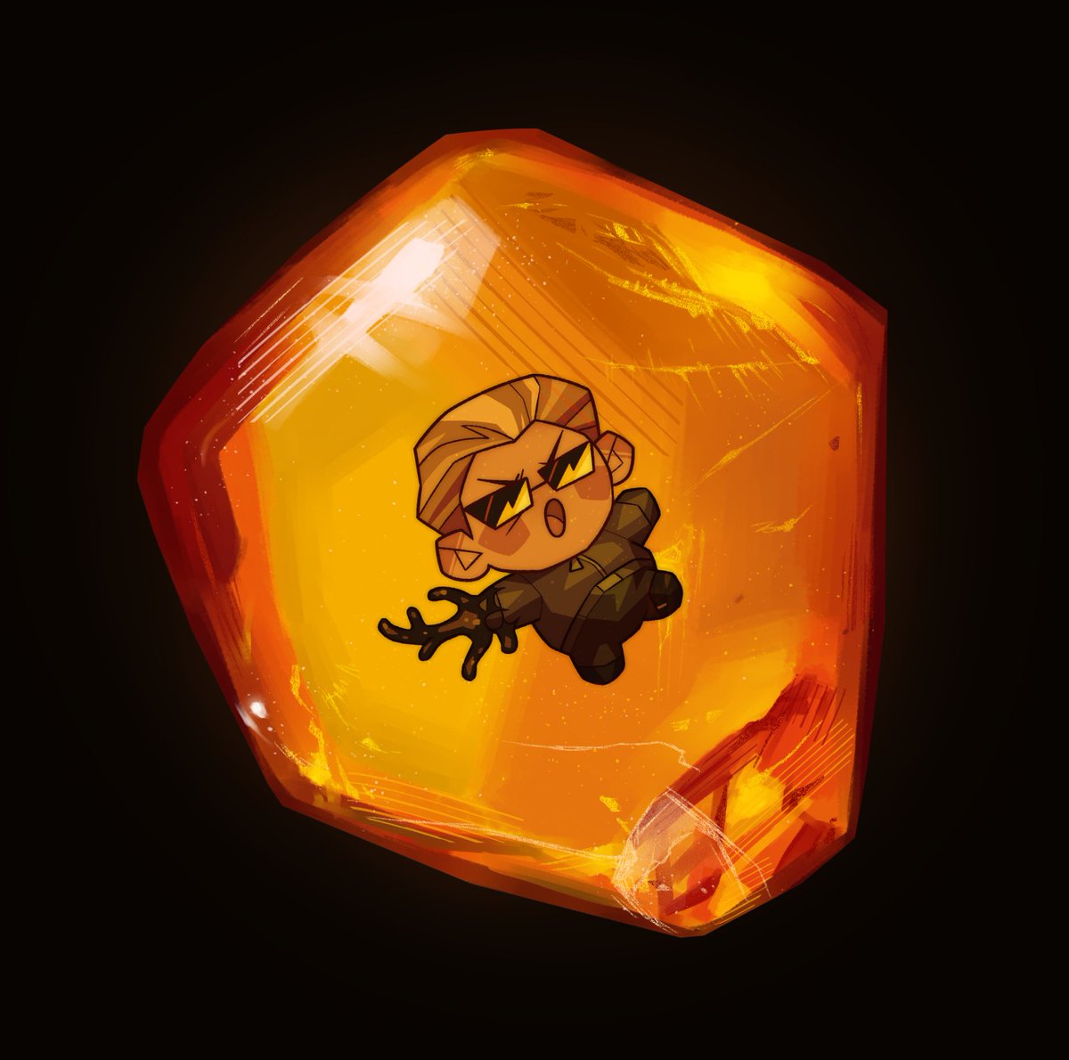 happy 20th anniversary to resident evil 4! to celebrate ive trapped wesker in the amber