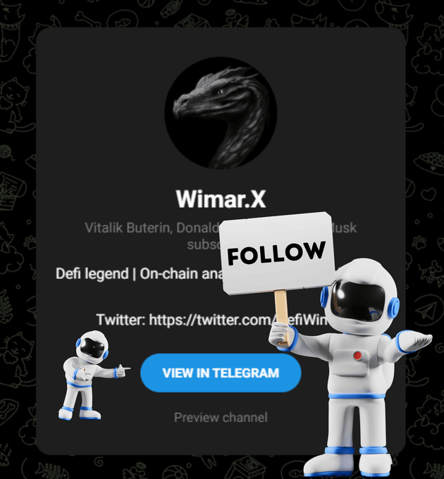 DefiWimar's tweet photo. That's it for now!

Highly recommend subscribing to my Telegram Channel - https://t.co/0ElYEOK2UB

85% of subs make a profit within 2 days of subscribing. https://t.co/CT6PS6G7cz