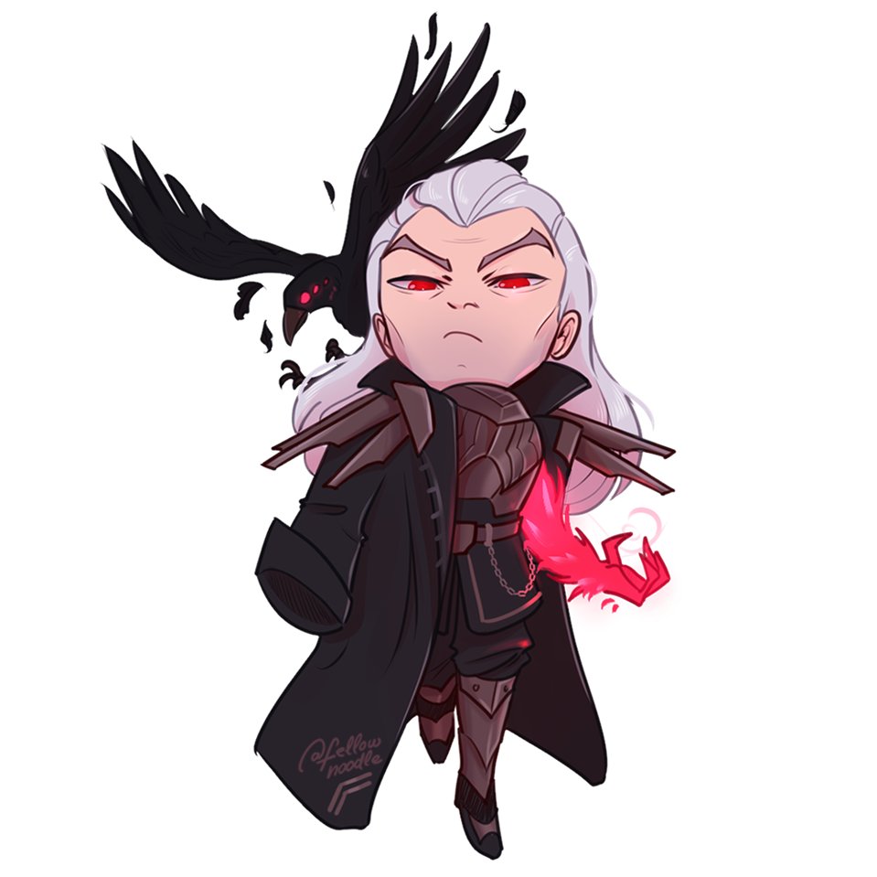 fellownoodle's tweet photo. tiny swain! 🐦���⬛✨
#Swain #ArtofLegends #LeagueOfLegendsFanArt https://t.co/jBp89EF1Nb