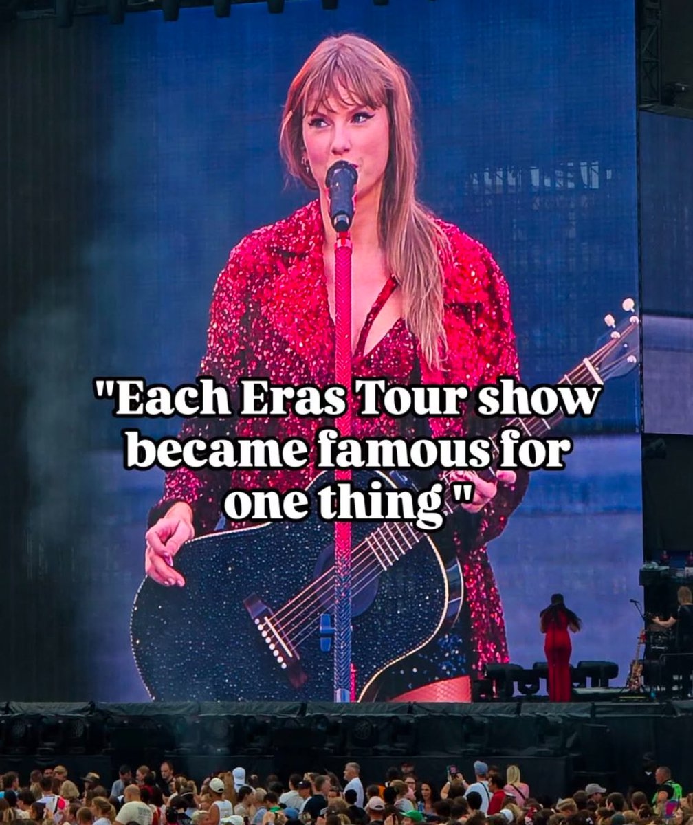 giftedswifted's tweet image. What was your eras tour famous for?
