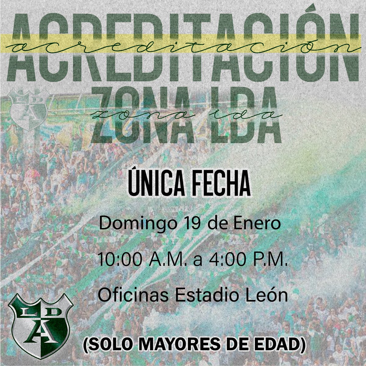 Para los que aún no la tienen, tramita ya tu Acreditación Clausura 2025. Única fecha, próximo domingo 19.

Así vayas a uno o a todos los partidos, es necesaria para acceder a la Zona LDA. La del Apertura24 es válida.

No tiene costo, solo con INE y comprobante domicilio.

#FMaFia