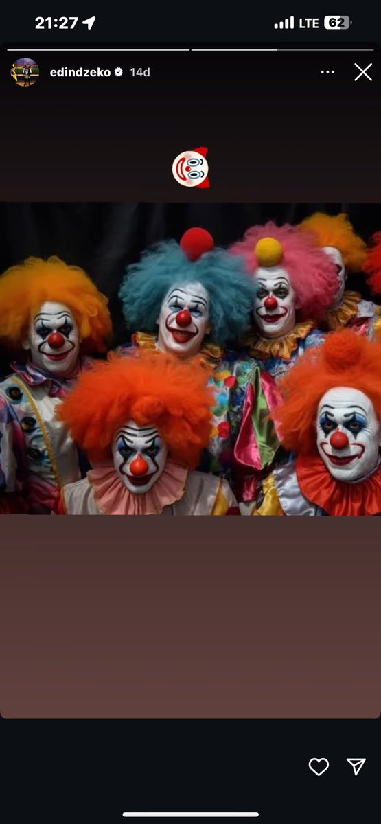 Dzeko Galatasaray maçından sonra 'bu adamlar maç kaybetmiyo iyice bizi palyaçoya çevirdiler' imalı bir paylaşımda bulundu