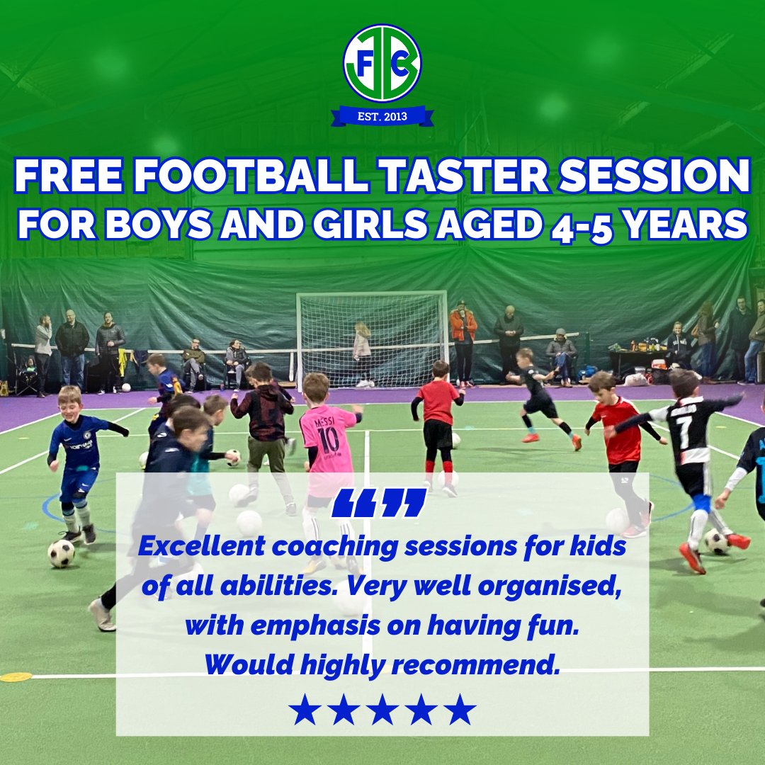 ⚽ 𝗙𝗥𝗘𝗘 𝗙𝗢𝗢𝗧𝗕𝗔𝗟𝗟 𝗧𝗔𝗦𝗧𝗘𝗥 𝗦𝗘𝗦𝗦𝗜𝗢𝗡 𝗙𝗢𝗥 𝟰-𝟱 𝗬𝗘𝗔𝗥 𝗢𝗟𝗗𝗦 ⚽

Learn more and sign up for a FREE taster session for our groups at our indoor venue near Nayland #Colchester via the link below...

coach.jbfc.co.uk/have-fun-and-l…