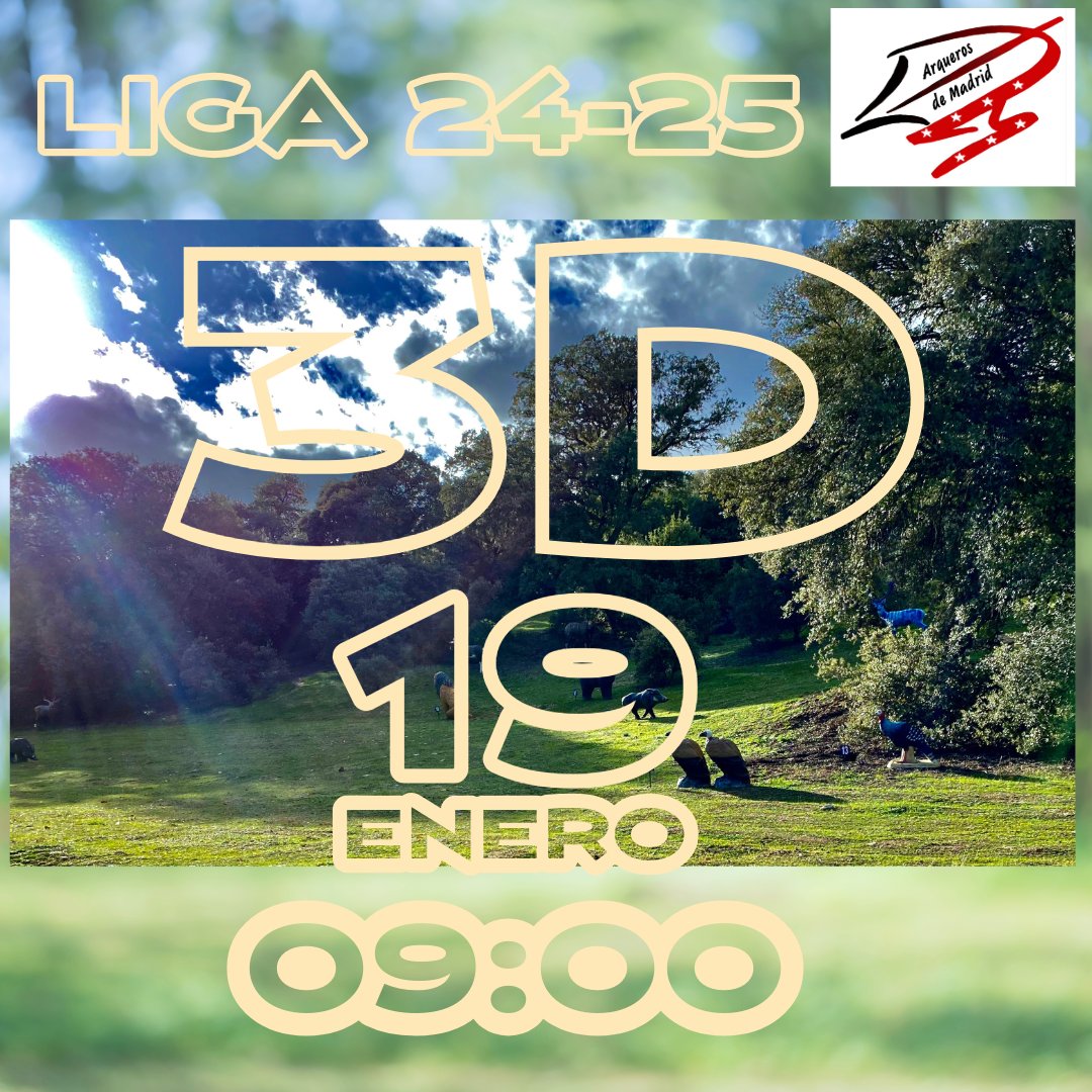 Inscripciones abiertas para la 1ªTirada de Liga 3D 24-25. Podéis acceder a las inscripciones aquí: …querosdemadrid.playoffinformatica.com/actividad/118/…

arquerosdemadrid.net/app/flex/blog/…