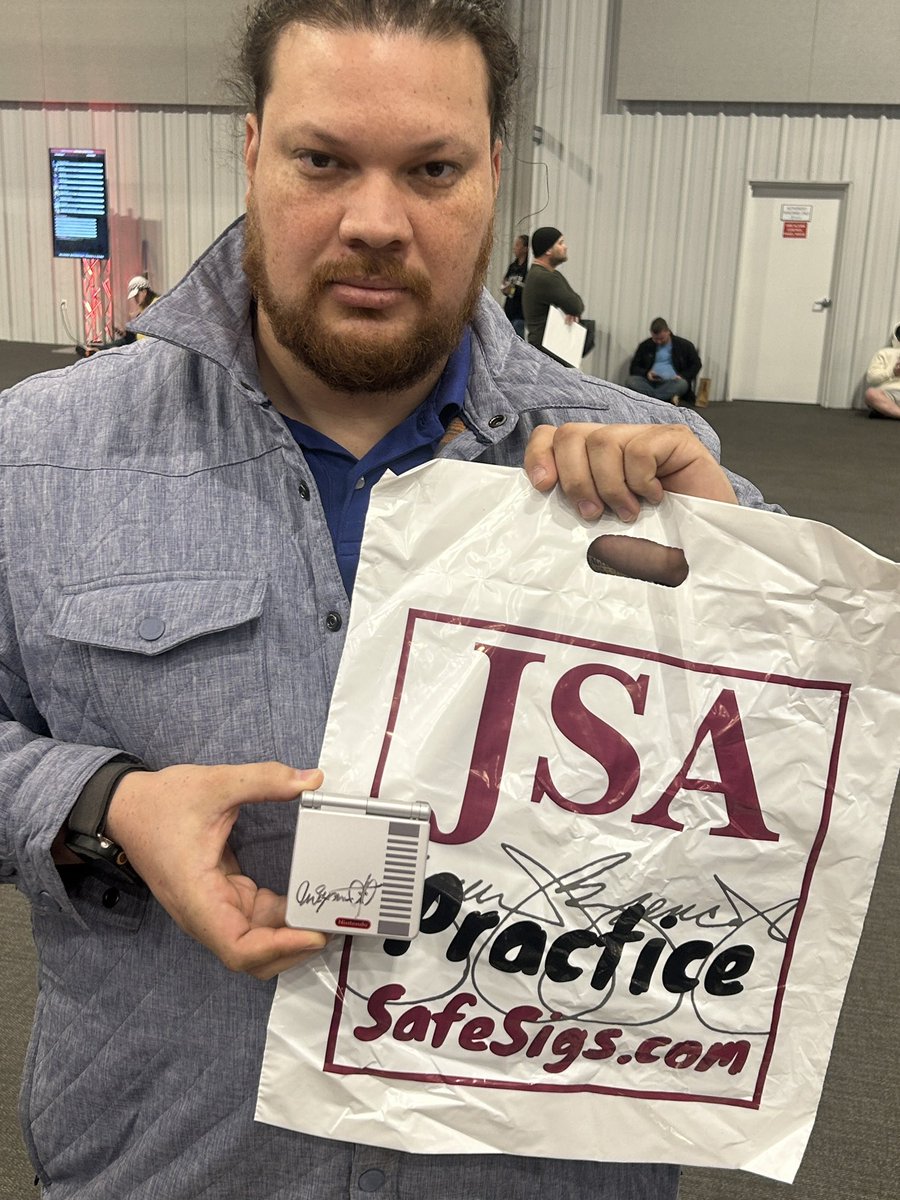 JSA - James Spence Authentication (@jsaloa) on Twitter photo #gameboyadvancesp signed by Shigeru Miyamoto submitted at <a href="/BrickCityAnime/">Brick City Anime Festival</a> this weekend. 🎮
We are here until 6pm to authenticate your autographs from the show or brought from home.
#jsaauthenticated #jsa #nintendo #shigerumiyamoto #gameboyadvancesp signed by Shigeru Miyamoto submitted at <a href="/BrickCityAnime/">Brick City Anime Festival</a> this weekend. 🎮
We are here until 6pm to authenticate your autographs from the show or brought from home.
#jsaauthenticated #jsa #nintendo #shigerumiyamoto