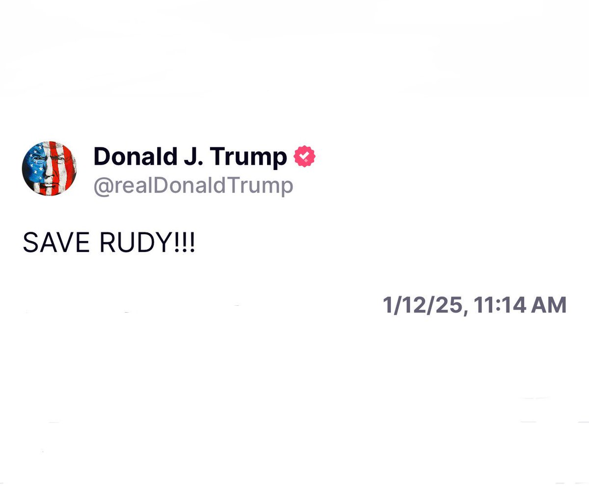 Mayor Rudy Giuliani is a hero. 

Rudy has nearly been destroyed by Lawfare. I have dealt with Lawfare, myself, from some of the same cast of characters who have gone after Rudy and I can tell you— it is awful. 

We must end the heinous abuse of the law and restore true justice