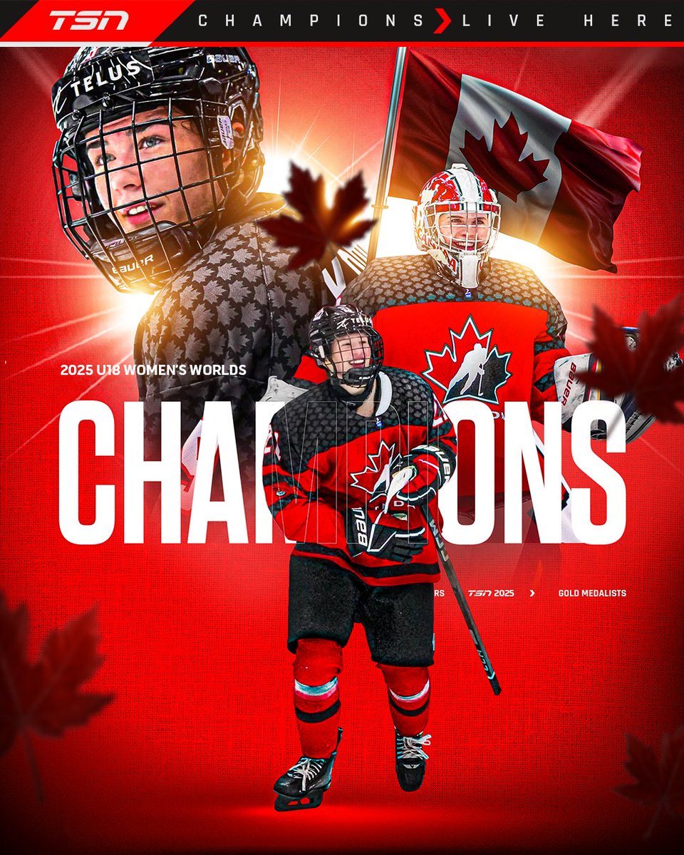 CANADA WINS GOLD AT THE #U18WomensWorlds 🥇

Their 8th gold medal in tournament history.