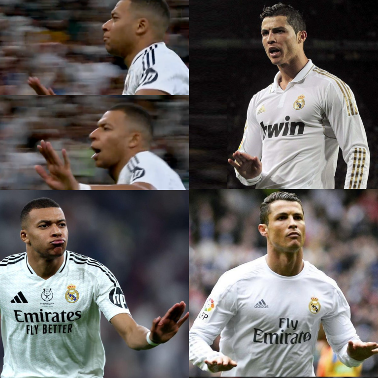 Kylian Mbappé pidiendo CALMA, CALMA tras marcarle al FC Barcelona en una final. Homenaje a su ídolo Cristiano Ronaldo en El Clásico. ICÓNICO.