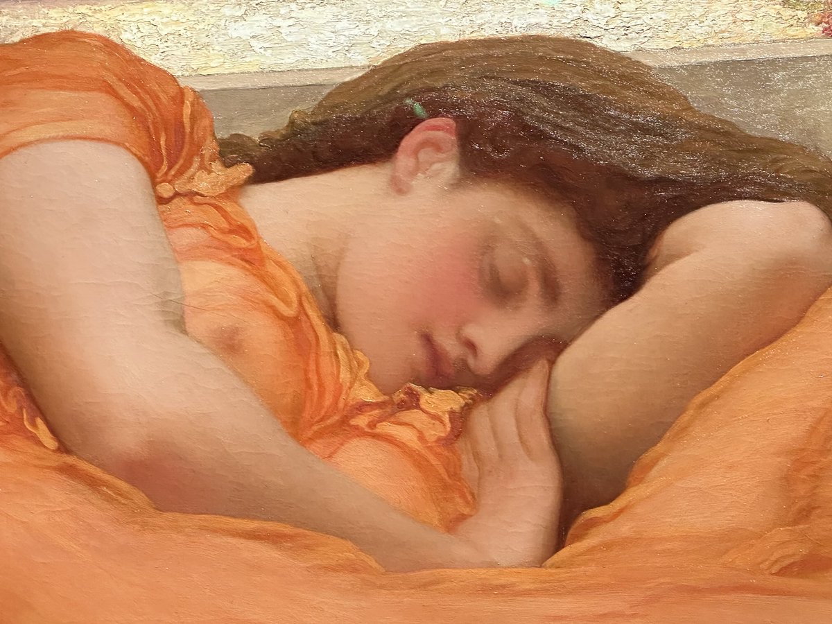 29 years since I saw her last - popped into the Royal Academy today to see Flaming June before she heads home to Puerto Rico tomorrow!