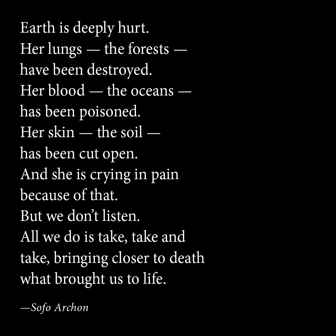 Can you hear Earth crying?