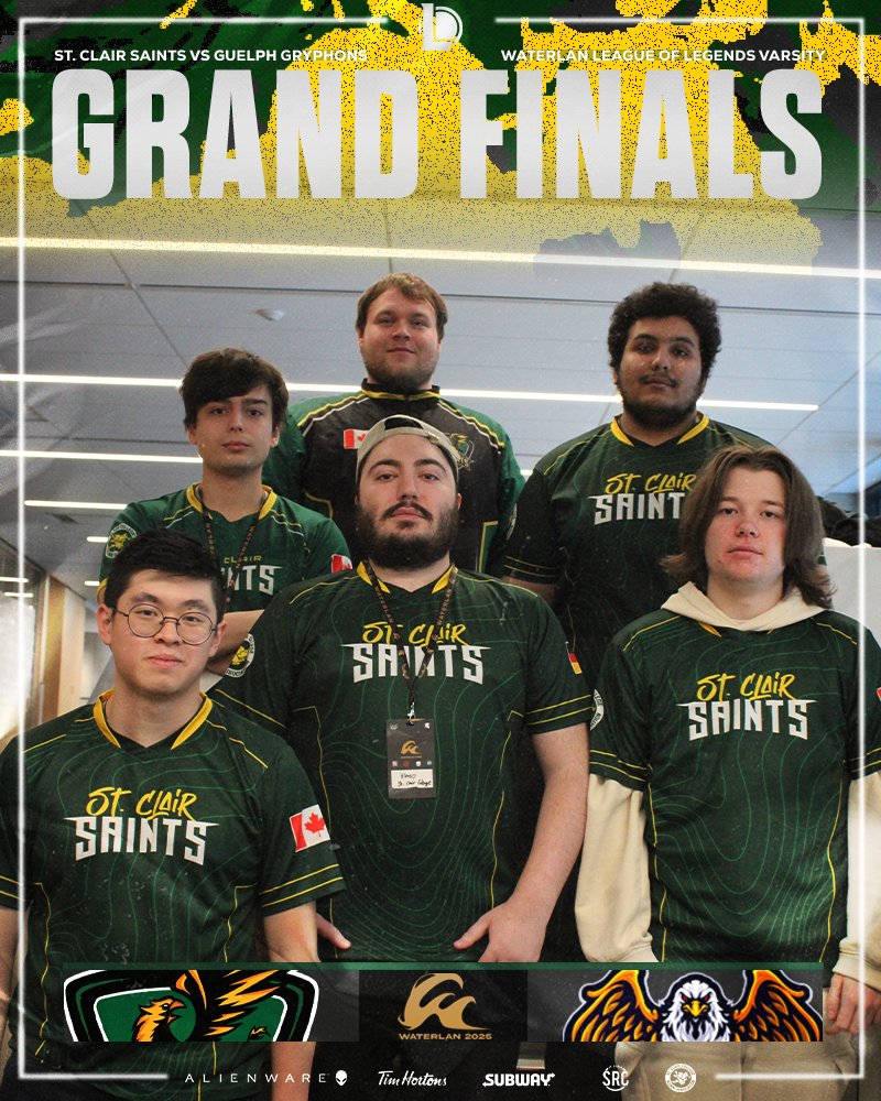 SaintsGamingCA's tweet photo. Grand Finals starting now โ๏ธ
#SaintsLoL Varsity are ready to prove themselves ๐
#WaterLAN | https://t.co/W4o2hzKNp1 https://t.co/R5fSKC6GWy