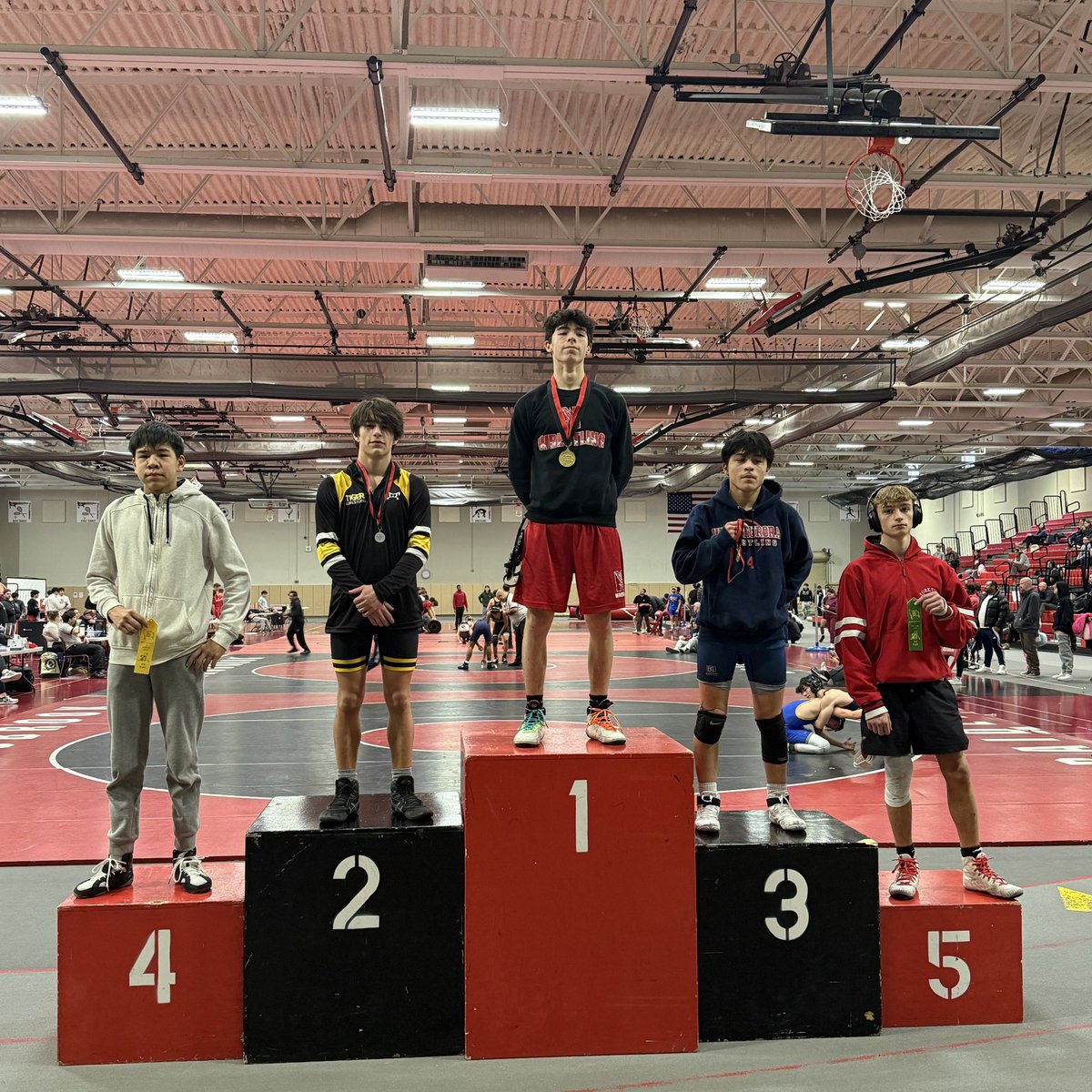 JolietWWrestle's tweet image. Raider Invite Results 🐯

106 - Logan Hudson (1st)
113 - Cash Ocampo (2nd)
120 - Amiir Smith (6th)
150 - Cooper Guidinger (6th)
157 - Isaac Saavedra (6th)
165 - Victor Turner (5th)
285 - John Grembowicz (2nd) 

#TigerPride #LiveWithPassion