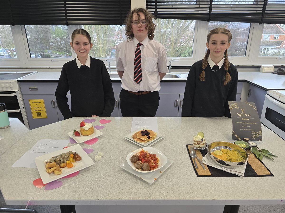 MsNKingWCSA's tweet photo. Great Rotary Young Chef Competition held @ @_TKASA on Friday. Lovely morning, some amazing skills and food! Well done to everyone Freya, Savannah and Ozzy aswell as our judges. 
Thanks to @KKingTKASA for all your help as always ❤️ https://t.co/qhovh5Qags