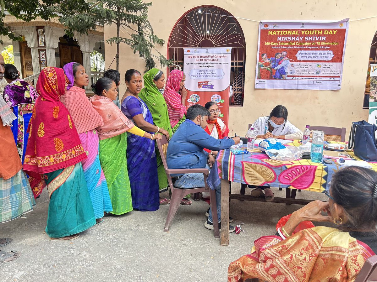 NTEP48152085145's tweet photo. ‘National Youth Day’ was celebrated with organising Awareness camps and Nikshay Shivir at Kokrajhar &amp; Gossaigaon. Thousands of people screened in the Shivirs 
@TbDivision @AssamSto @nhm_assam @dckokrajhar 
12/01/1025 https://t.co/JZJRmUeNoM