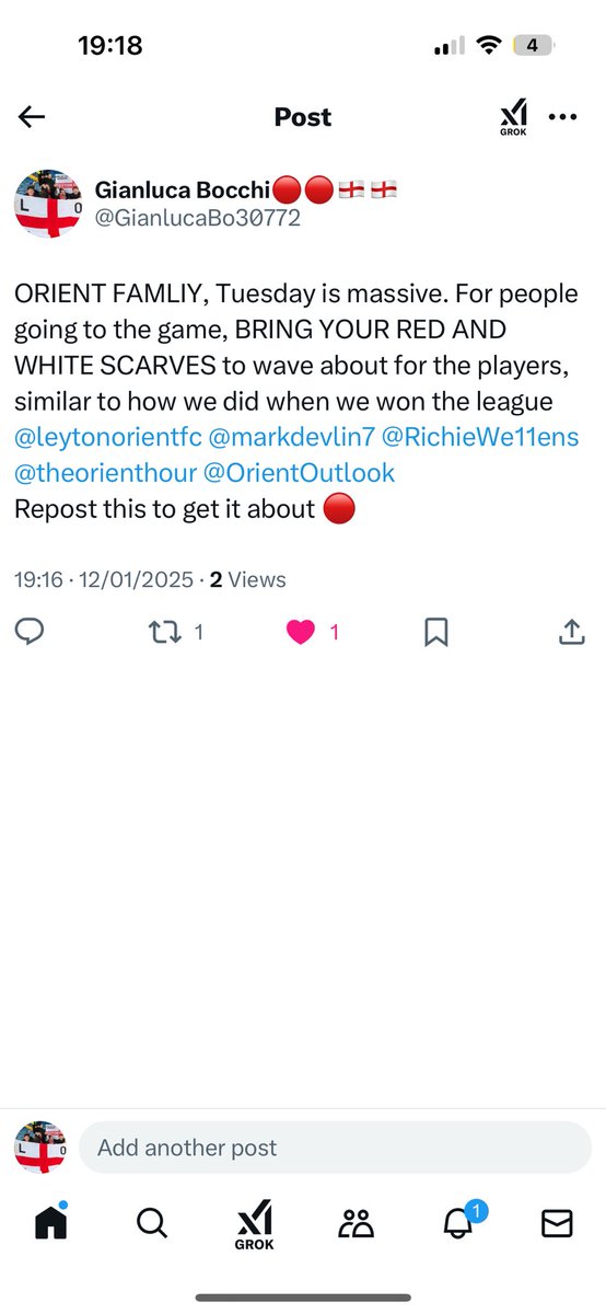 GianlucaBo30772's tweet image. Bring your scarves🔴⚪️🔴⚪️