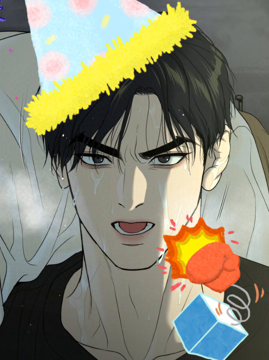Thank you <a href="/_MinGwa/">밍과😎🥊징크스 3,13,23</a> for this gift of Jeakyung with his hair down and savage Dan! Loved this chapter! And another thanks for last years gift: Chapter 44! (if you know,you know! 😏)
Had a great birthday today! 🥳 #Jinxmanhwa