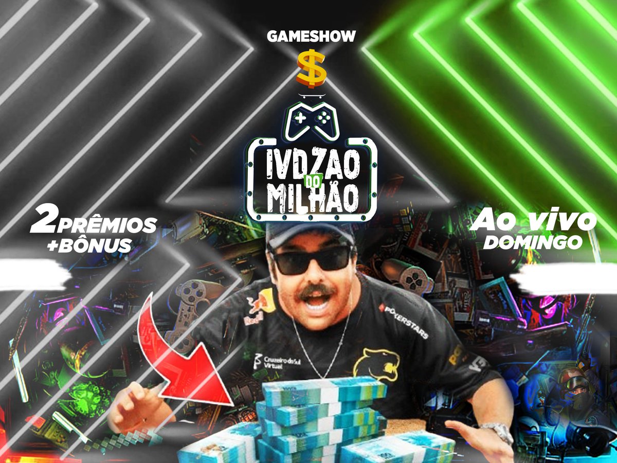 ivdmaluco's tweet photo. IVDzao do Milhão no AR 20h30 🟢🟢🟢
GameShow valendo giftcard e prêmios! +Bônus
https://t.co/iUF9BaxCxZ
https://t.co/6oF40kuiKo
STREAM 
ON ja
⏫⏫
@TwitchBR @FURIA https://t.co/AV4KfkVCVK