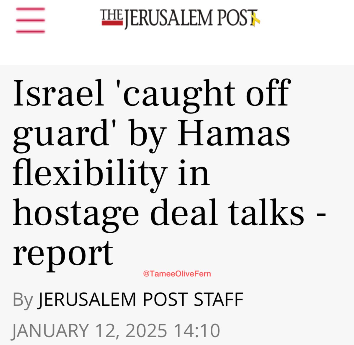 TOliveFern's tweet photo. Translation: “the ‘hostages’ were our pretext for genocide &amp; we didn’t actually want them back, but Hamas accepted a prisoner exchange deal &amp; put us on the spot” https://t.co/3jG9naQ6wD