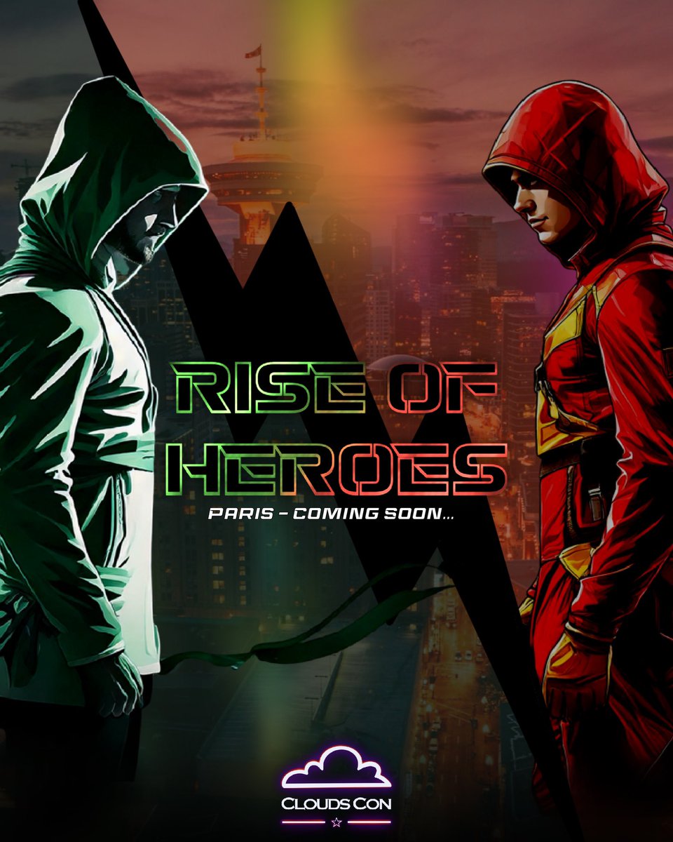 CloudsCon's tweet image. Nous sommes très heureux de vous annoncer le prochain projet sur lequel nous travaillons:

RISE OF HEROES #ROH 🦸🏻‍♂️

Cette convention sera centrée sur l’Arrowverse.
À l’heure actuelle, la date n’est pas définitivement fixée. L’événement aura lieu fin 2025/début 2026.

En effet,…