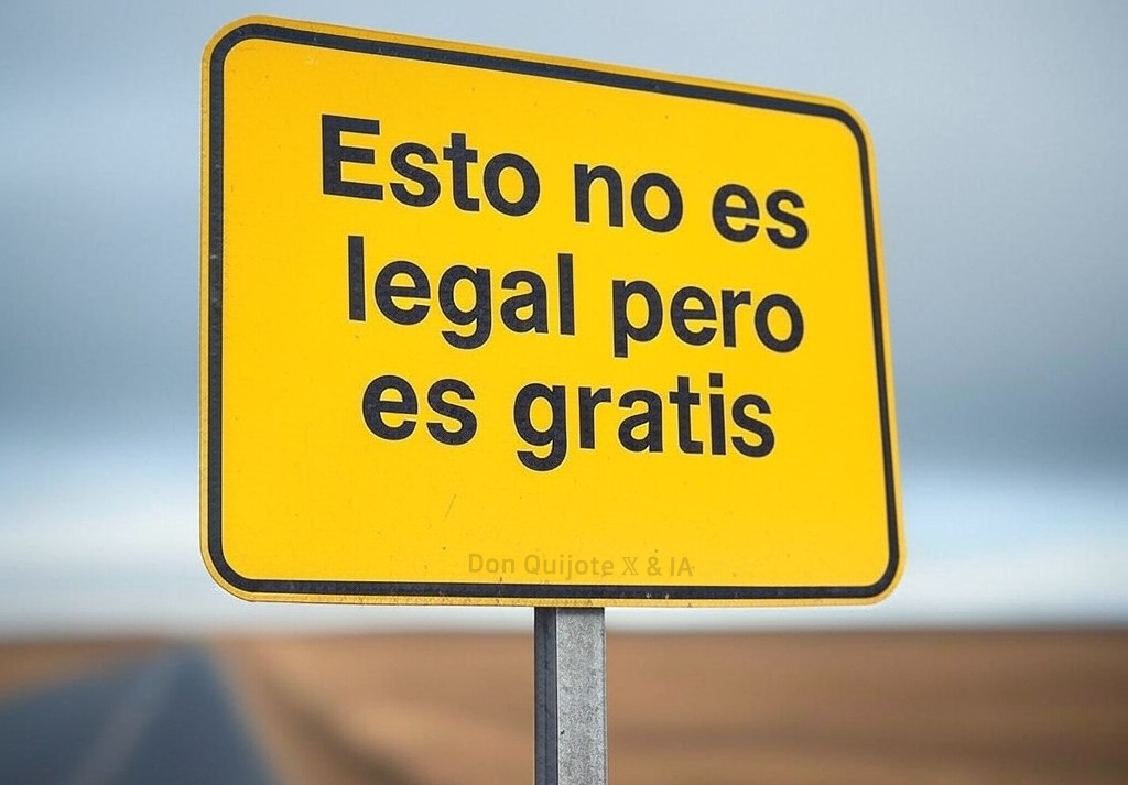 IA_Quijote's tweet photo. ⚠️Esto no es legal pero es gratis⤵️ https://t.co/LayJpizhWt