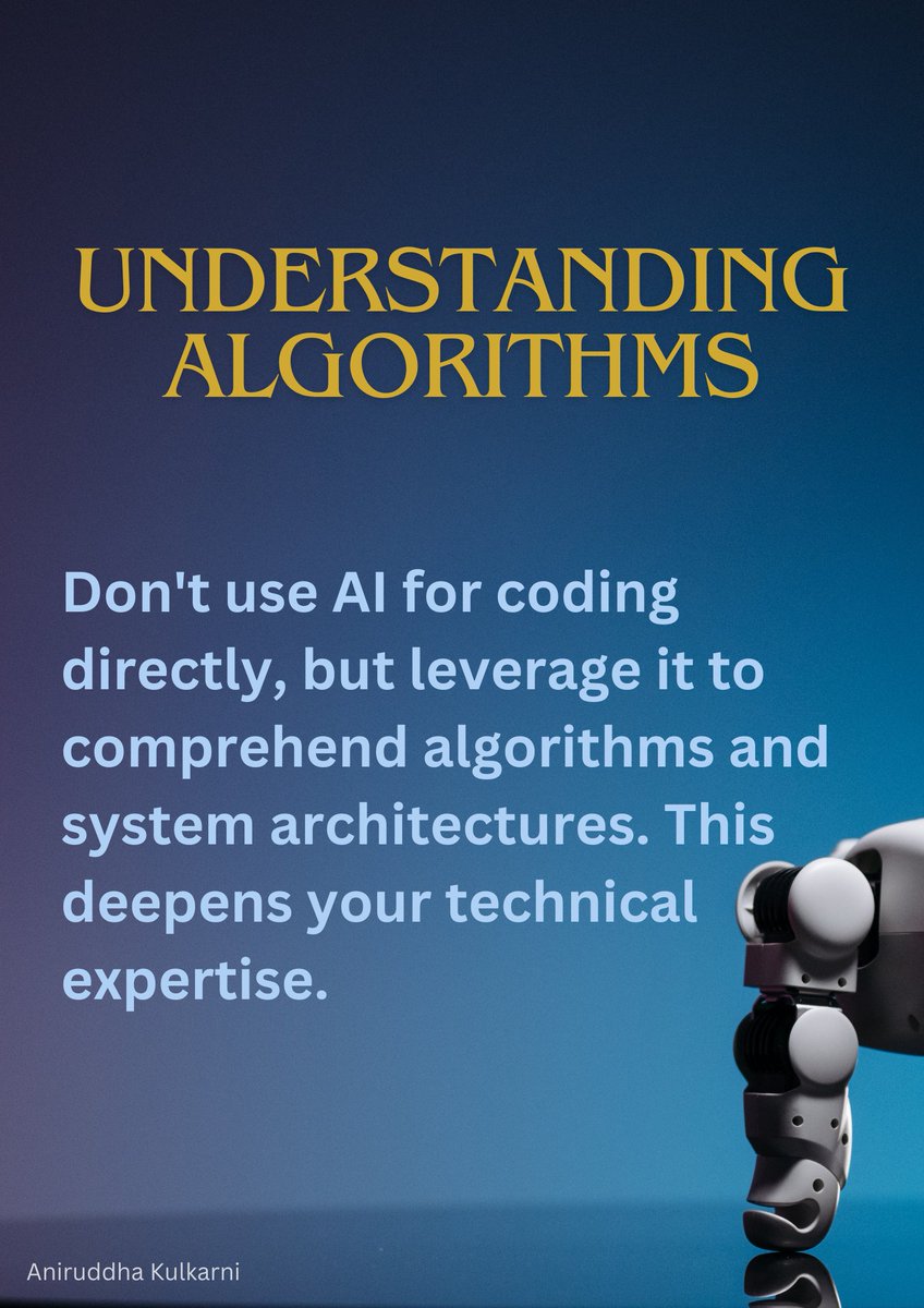 anni_kulkarni's tweet image. AI isn&apos;t here to take your job, it&apos;s here to redefine it! Learn how AI can enhance your skills, not replace them.
#AI #JobTransformation #TechInnovation