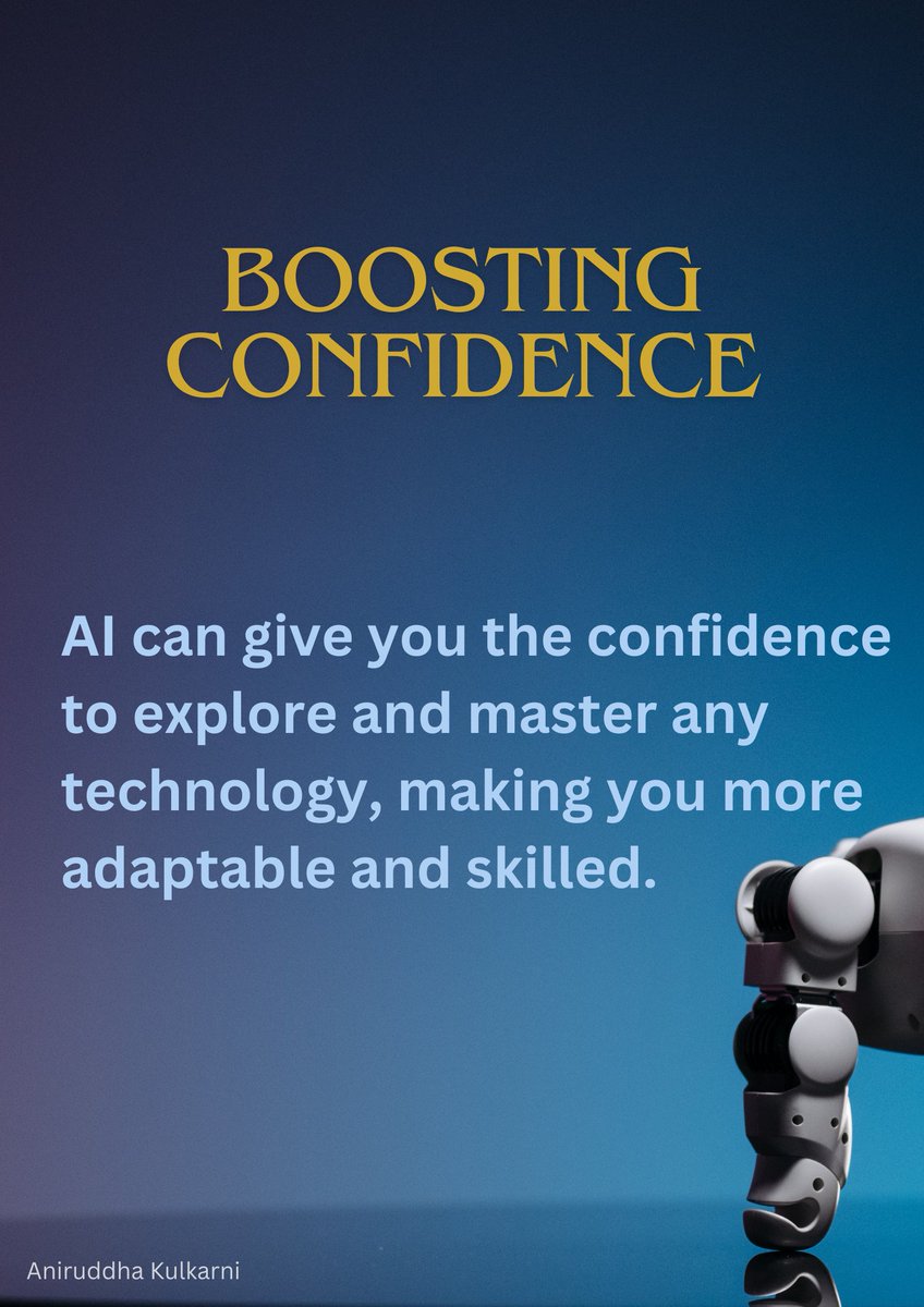 anni_kulkarni's tweet image. AI isn&apos;t here to take your job, it&apos;s here to redefine it! Learn how AI can enhance your skills, not replace them.
#AI #JobTransformation #TechInnovation