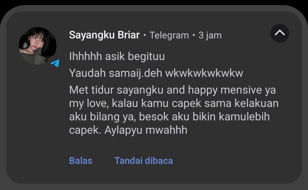 That "besok aku bikin kamu lebih capek". So scary😵‍💫