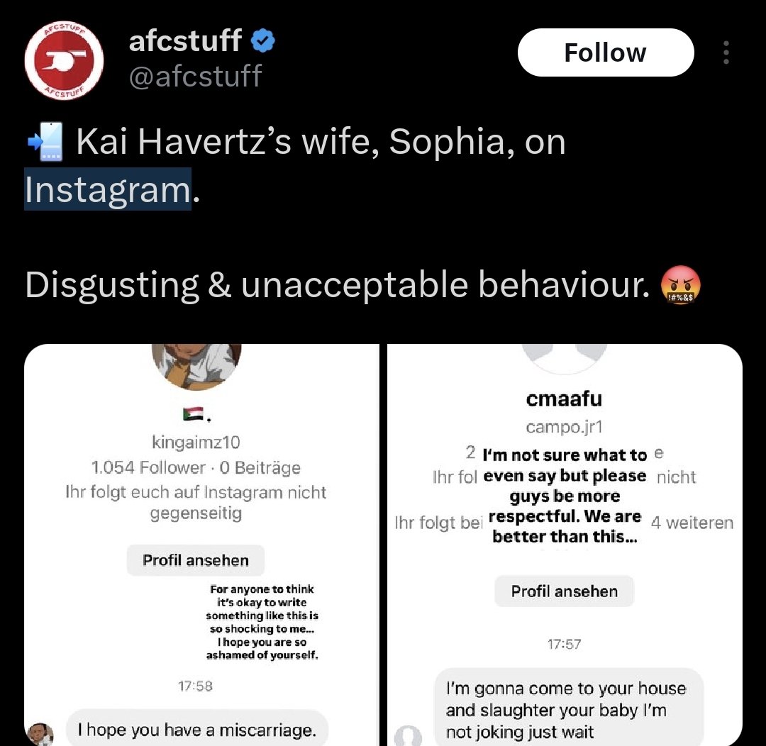 regardless of how bad a player was today, stuff like this is absolutely ridiculous! social media and "free speech" online has made the world go backwards. these people wouldn't do a thing if it wasn't behind a keyboard, cretins.