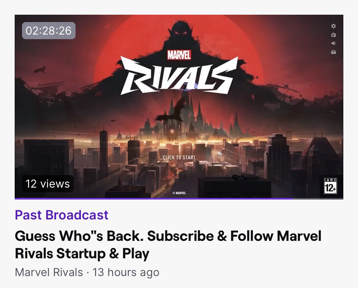 AlsiGrim96321's tweet image. Let’s goo!! #MarvelRivals #twitch #TwitchStreamers #affiliates