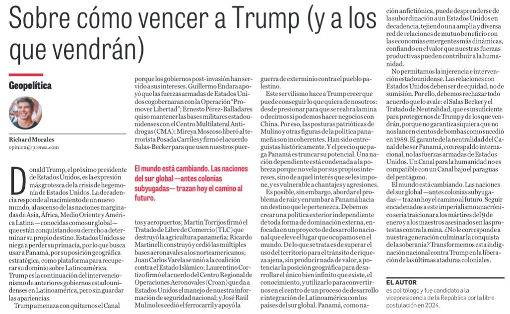 Comparto mi última columna de opinión en La Prensa.

prensa.com/opinion/sobre-…