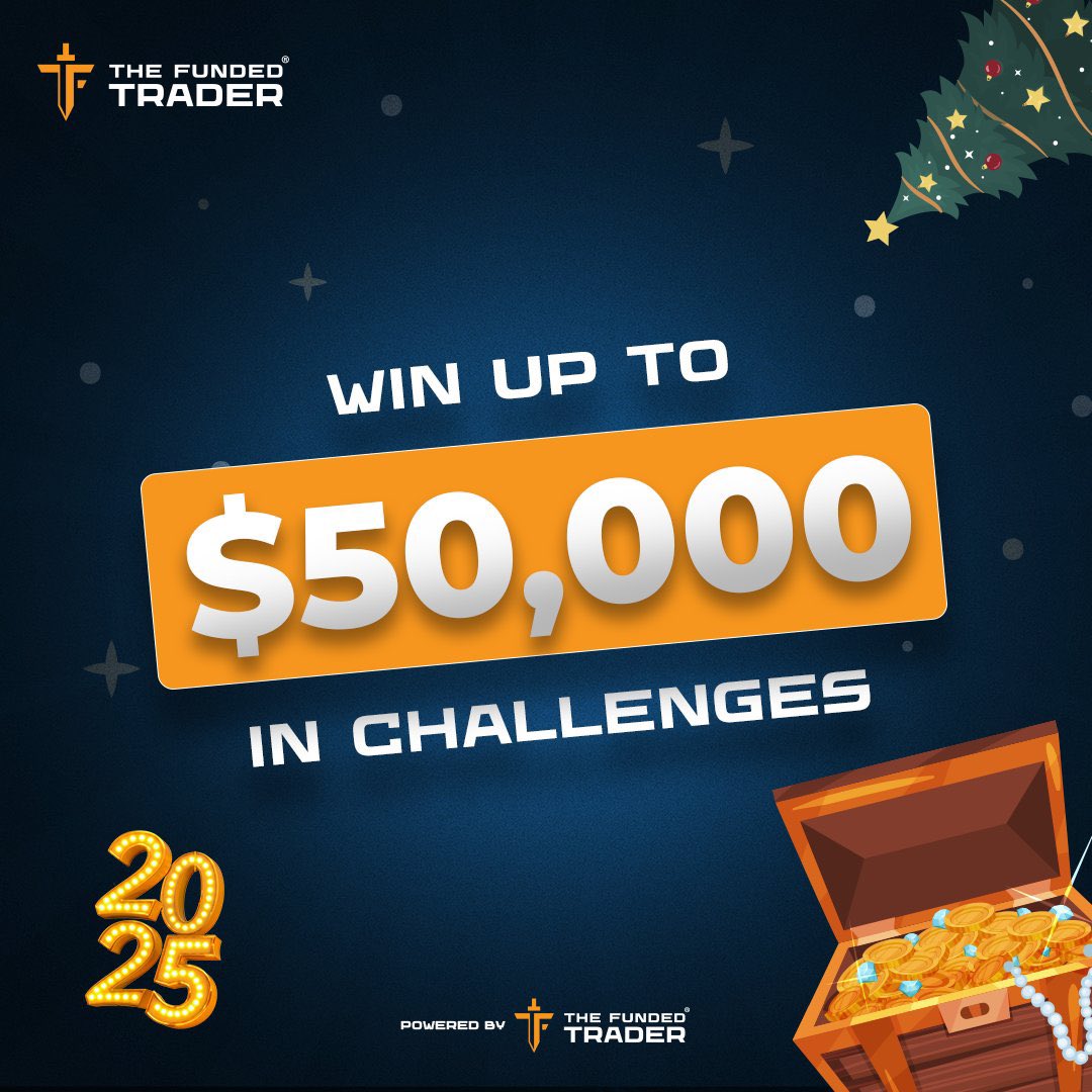 🎉 GIVEAWAY ALERT! 🎉

We’re giving away up to $50,000 in challenges! 🚀 
(5x $10k accounts)

To enter:

Drop a 👑

Bonus ➕

Follow <a href="/thefundedtrader/">The Funded Trader</a>, @propfirmjournal, @voyage_markets, <a href="/AriDonFX1/">AriDonXAU</a> and @tft_futures

Like and retweet this post

Winners announced on January 17th! 🎁