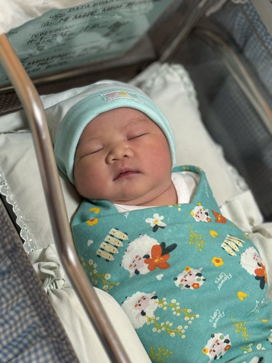 mega_padma's tweet photo. 11/1/2025 

Terimakasih Tuhan anak kedua kami lahir dgn selamat, sehat dan lengkap ..
Trimakasih nak sudah berjuang sama2 selama 9bulan ini …
Anak cantik mama papa 💕 https://t.co/kAgUkN8Drm