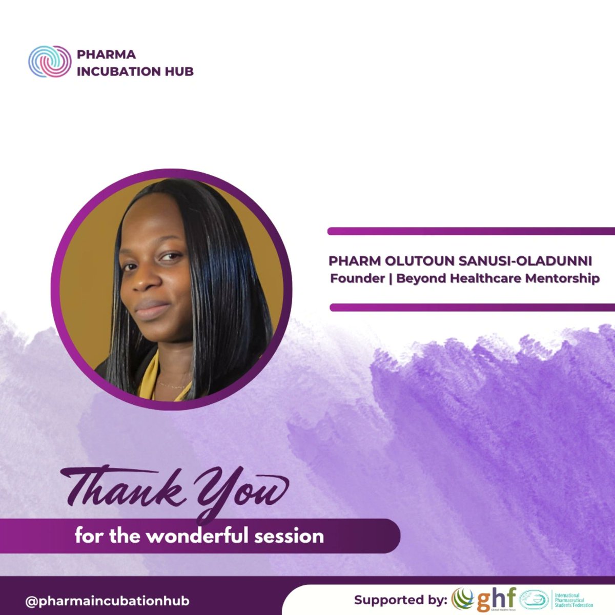 hub_incubation's tweet photo. ✨ Appreciation.❤️

We extend our sincere gratitude to Pharm.Olutoun Sanusi-Oladunni (B. Pharm, MBA), for sharing your invaluable expertise and insights at the Pharma Incubation Hub's Mentorship Roundtable.

We look forward to more you.
Thank you so much.❤️

#appreciation https://t.co/R6hr1zwWVc
