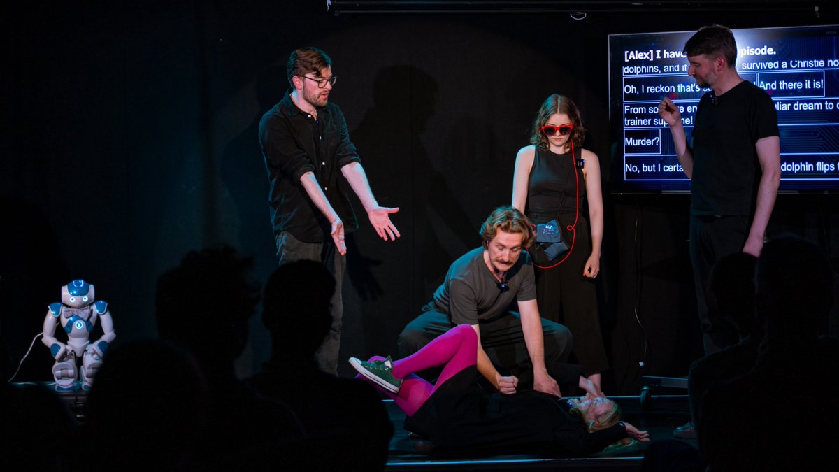 Improbotics (@improbotics) on Twitter photo Can a robot make sense of this mortal coil?
#ArtificialIntelligence #Improv <a href="/BigDiff_Venue/">The Big Difference</a>
📅 Sunday 9 Feb
⏱️ 4pm
🎭 <a href="/LeicsComedyFest/">Leicester Comedy Festival</a>
🎟️ comedy-festival.co.uk/events/artific…
Photo: Chloe Elizabeth
With <a href="/Alex__Newson/">Alex newson</a> <a href="/Boydbranch/">Boyd Branch</a> Jillian @jodiefrankly Julie @p_jlittle Mike <a href="/TallTalesSarah/">sarah davies</a> Piotr Can a robot make sense of this mortal coil?
#ArtificialIntelligence #Improv <a href="/BigDiff_Venue/">The Big Difference</a>
📅 Sunday 9 Feb
⏱️ 4pm
🎭 <a href="/LeicsComedyFest/">Leicester Comedy Festival</a>
🎟️ comedy-festival.co.uk/events/artific…
Photo: Chloe Elizabeth
With <a href="/Alex__Newson/">Alex newson</a> <a href="/Boydbranch/">Boyd Branch</a> Jillian @jodiefrankly Julie @p_jlittle Mike <a href="/TallTalesSarah/">sarah davies</a> Piotr