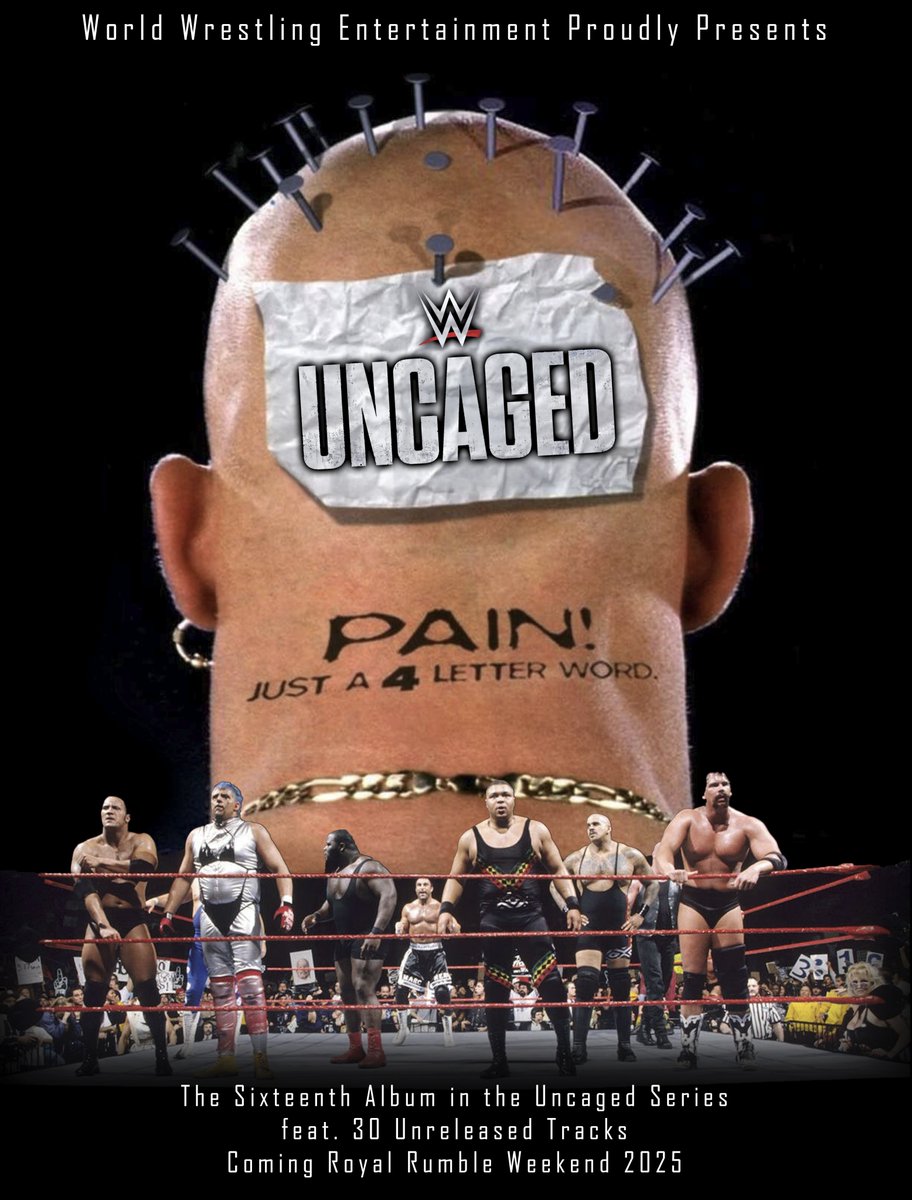 DonTheThemeGuy's tweet image. My newest custom poster for WWE Uncaged XVI!! @WWEMusic let's make it happen!! #RoyalRumble #ThemeGuy