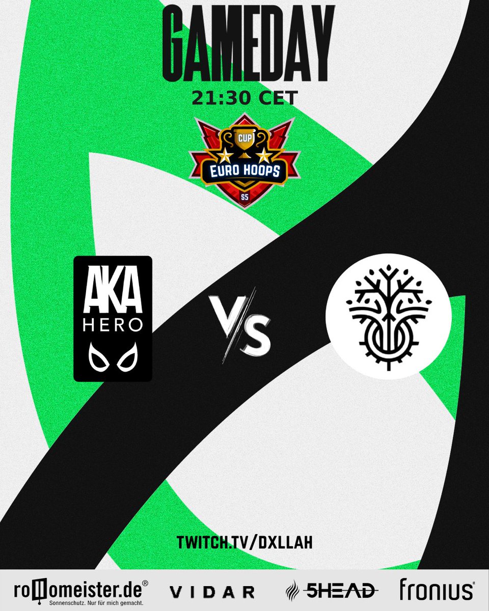 🚨 GAMEDAY 🚨

Today at 21:30 CET our Main Team is facing <a href="/GrowthEU_2K/">Growth-EU</a> in the <a href="/EuroHoops2K/">𝗘𝘂𝗿𝗼 𝗛𝗼𝗼𝗽𝘀 𝟮𝗞</a> Cup!

Stream: twitch.tv/dxllah - #BEAHERO 👽