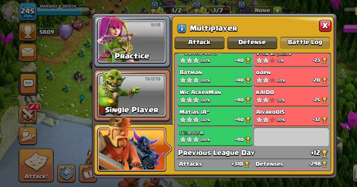 realdarth05's tweet image. Lucky Day😄Tweaked some traps of @ClashWithWolfi base. 
Ignore my offense. 
#ClashOfClans #legendbase