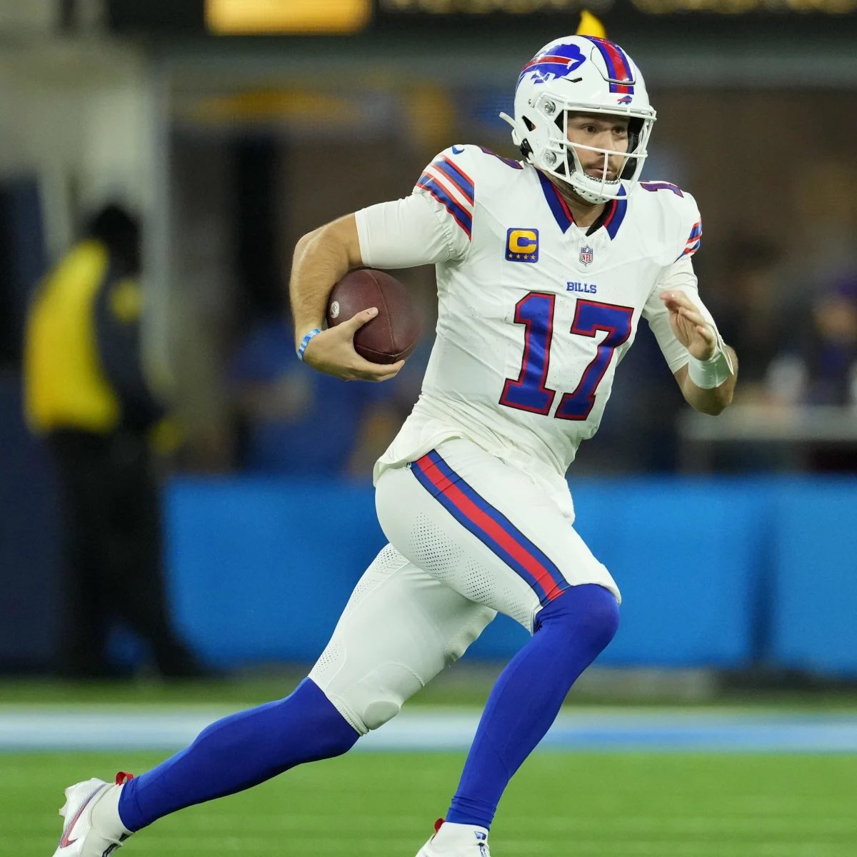 LEGENDARY: #Bills QB Josh Allen has the MOST RUSHING YARDS IN #NFL HISTORY by a quarterback in the playoffs.

Allen surpassed Lamar Jackson, who broke the record last night.