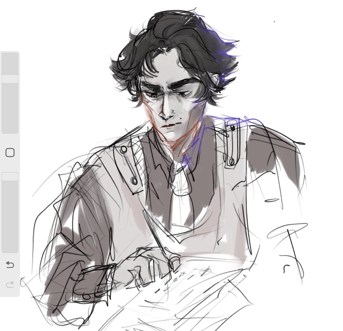 bbzomB's tweet photo. concentrated, excited and annoyed at the same time is so viktor 

#viktor #arcane #arcanefanart #viktorarcane https://t.co/v0UVSDjrwb