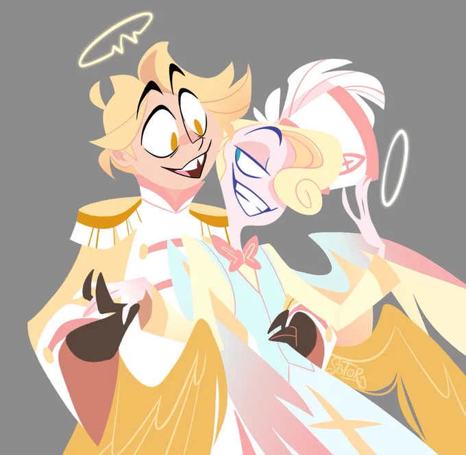 Stole his hat #HazbinHotel #HolyGates