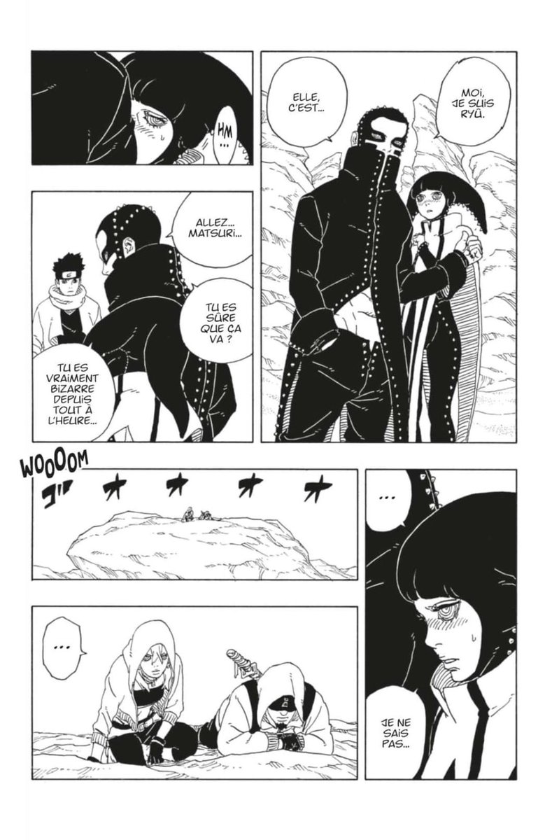 YamiGOAT15's tweet photo. La situation avec les Shinju et surtout Matsuri, c’est sacrément grotesque quand même. Elle était trop sûr d’elle l’année dernière quand elle annonça sa cible en la personne de Konohamaru (lors du chapitre 5 de TBV). #BorutoTwoBlueVortex17 #Boruto97 https://t.co/oY59FpkgoO