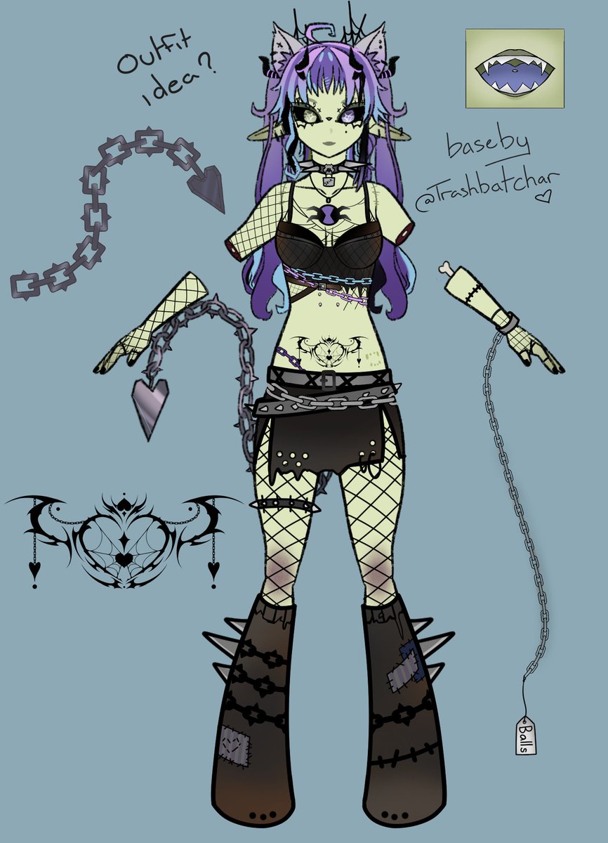 pixi_meat's tweet photo. @LizzardDaddy Thank you for this opportunity:)
Ref by #TrashBatChar https://t.co/YWFsdwn1S6