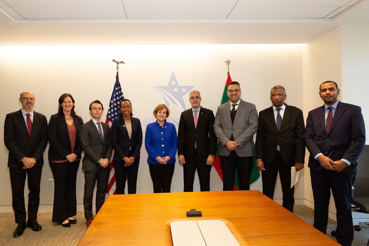 Power Africa (@powerafricaus) on Twitter photo ICYMI & congrats to <a href="/MCCgov/">Millennium Challenge Corporation</a> & Mauritania on signing a $27M grant to modernize the energy sector & boost resilience through:
🔌Supporting universal electricity access
⚡Building efficient energy management capacity
🌱Strengthening environmental resilience
ow.ly/fCNB50UBBgL ICYMI & congrats to <a href="/MCCgov/">Millennium Challenge Corporation</a> & Mauritania on signing a $27M grant to modernize the energy sector & boost resilience through:
🔌Supporting universal electricity access
⚡Building efficient energy management capacity
🌱Strengthening environmental resilience
ow.ly/fCNB50UBBgL