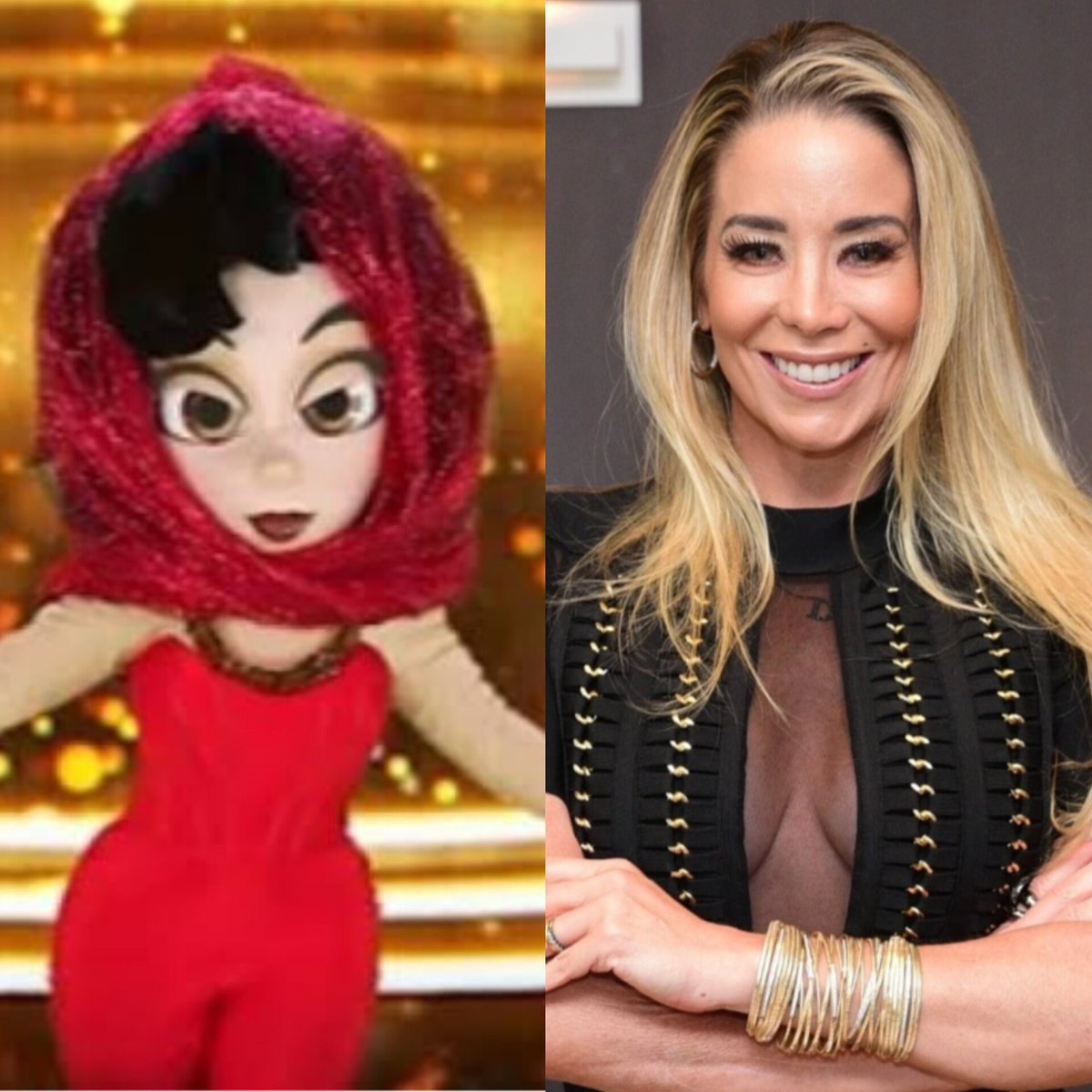 Gente só os gritinhos agudos maravilhosos já entregou a Tieta do #TheMaskedSingerBr é a <a href="/LaWinits/">Danielle Winits</a> certeza 🤣