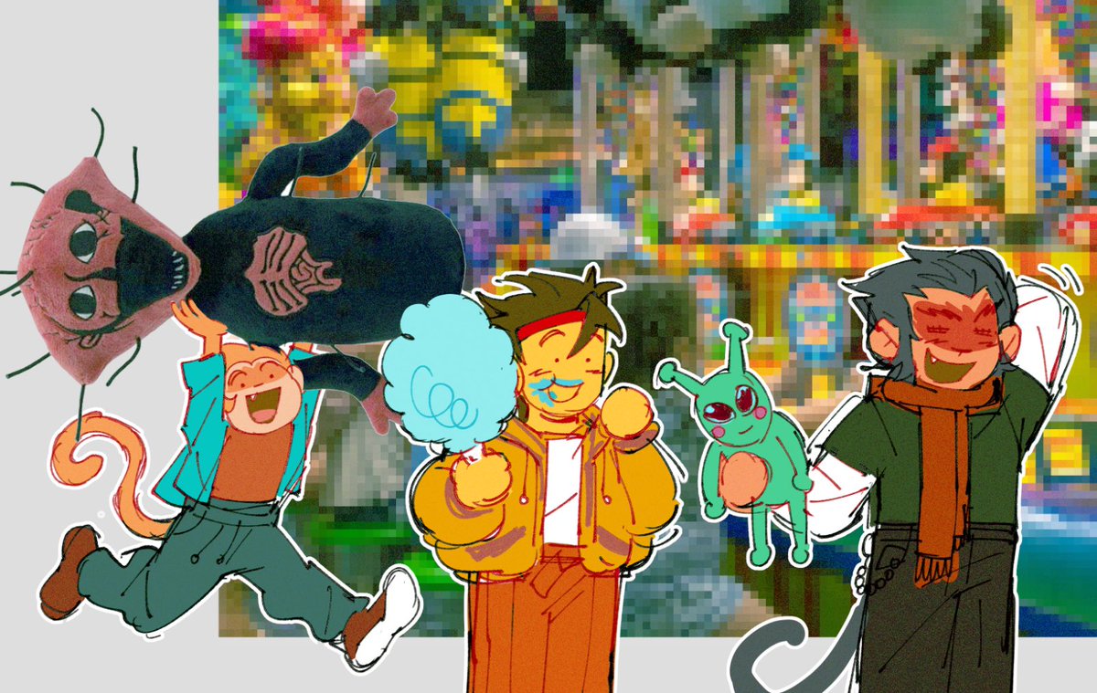 my yearly required monkie fanart 🎉🎉🎉